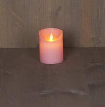 ledkaars wax+vlam h10cm bo rze