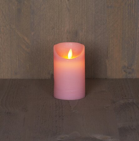 ledkaars wax+vlam h12.5cm bo rze