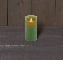 ledkaars wax+vlam h15cm bo jade