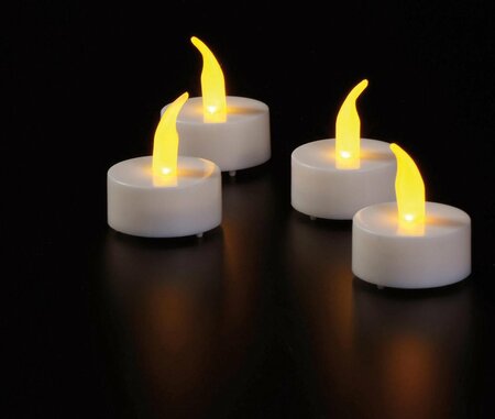 ledtheelicht vlameff+timer 4st gl