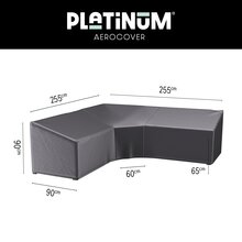 lounge cover l/trapeze 255x255x90xh65/90 hb anthracite