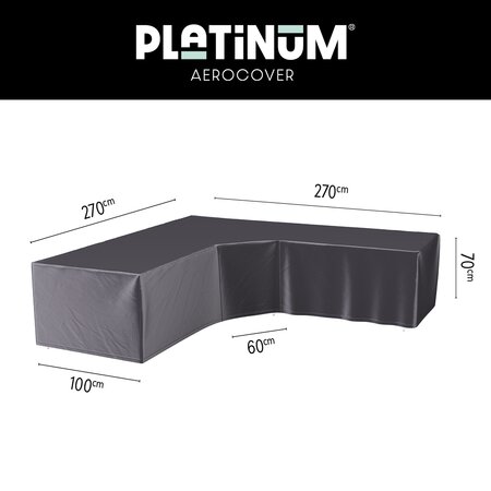 lounge cover l/trapeze 270x270x100xh70 anthracite