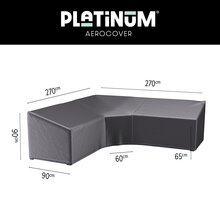 lounge cover l/trapeze 270x270x90xh65/90 hb anthracite