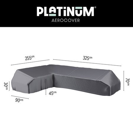 lounge platform cover 325x255x90xh30/45/70 left anthracite