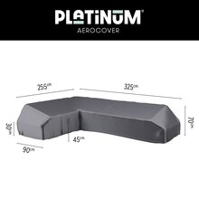 lounge platform cover 325x255x90xh30/45/70 left anthracite