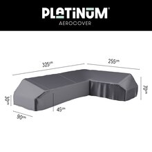 lounge platform cover 325x255x90xh30/45/70 right anthracite