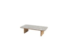 lucas coffee table natural teak 120 x 60 cm ceramic terrazzo