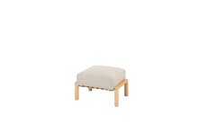 lucas footstool natural teak w cush