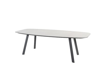 manolo dining table printed ceramic anthracite 240x103 cm