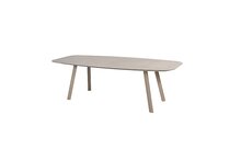 manolo dining table printed ceramic latte 240x103 cm