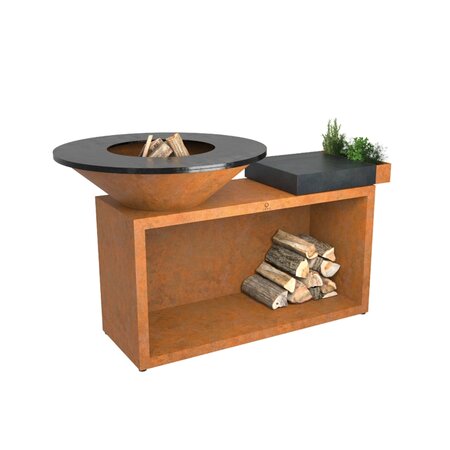 ofyr island corten 100 ceramic dark grey