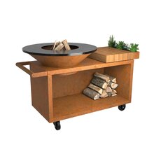 ofyr island corten 100 pro teak wood