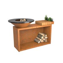 ofyr island corten 85 teak wood