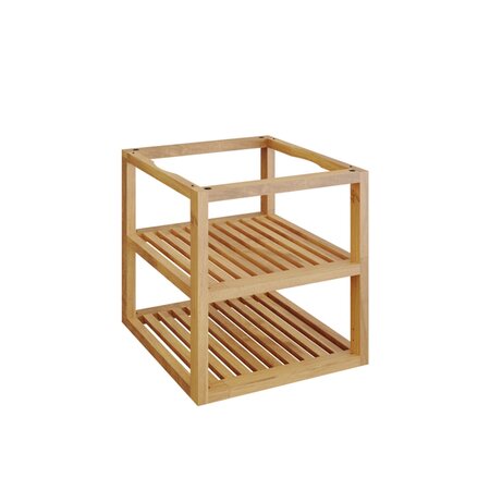 ofyr storage insert pro teak wood small