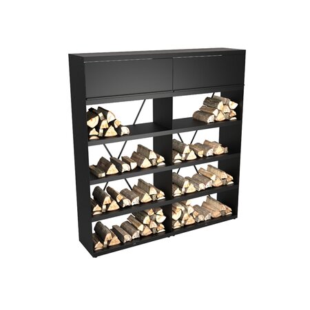 ofyr wood storage black 200