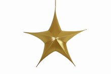 ornament stof ster 110x110cm goud - afbeelding 1
