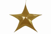 ornament stof ster 135x135cm goud - afbeelding 1