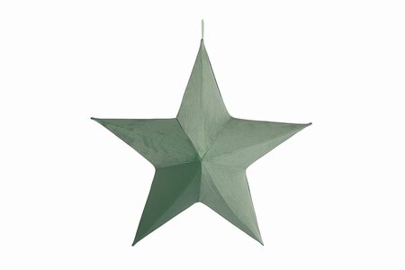 ornament stof ster d80cm groen