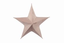 ornament stof ster d80cm lichtroze