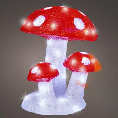 paddenstoelen s/3 acrylic led 26x31cm 60l