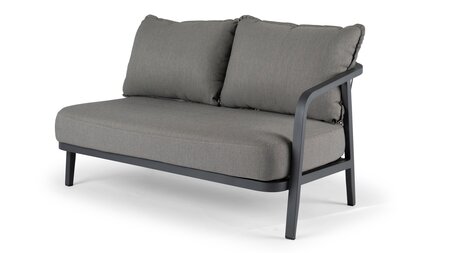 pep lounge 2-seater left charcoal - afbeelding 1