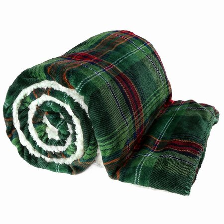 plaid larsson 150x200cm donkergroen