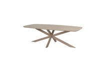 prado ceramic dining table top barrel latte 240 x 105 x 75 cm
