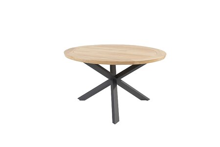 prado din table 130cm natural teak top