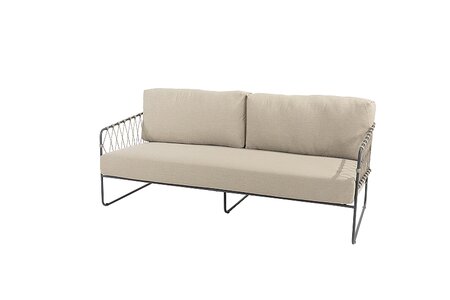 prego living bench 3 seater anthracite taupe w/3 cush
