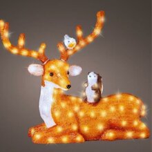 rendier liggend acrylic led 29x66,5cm 140l