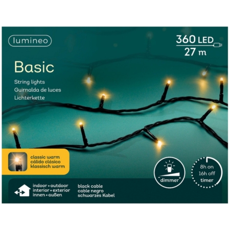 rice led bu l27m-360l zwart/kwm