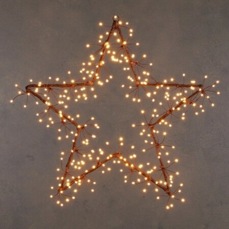 ster dandelion bruin warm wit 300led ip44 d58cm
