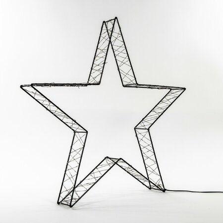 ster metaal 3d zwart h56cm 540l cl - afbeelding 1
