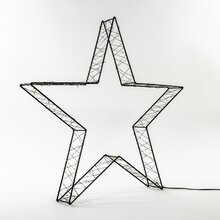 ster metaal 3d zwart h56cm 540l cl - afbeelding 1