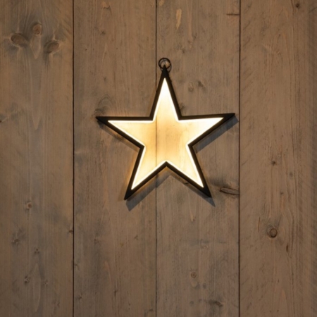 ster zwart 136l/h34b32cm warmwit